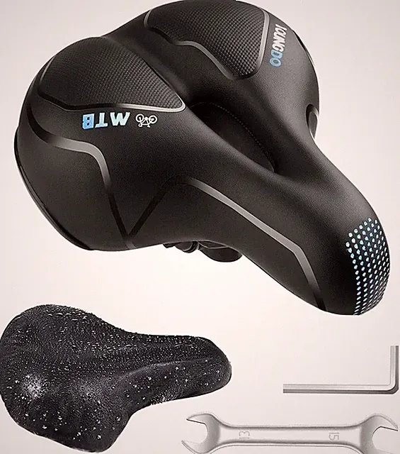 Bike Seat Bicycle Saddle Comfortable Soft Wide Road Bike Gel Saddles for MTB