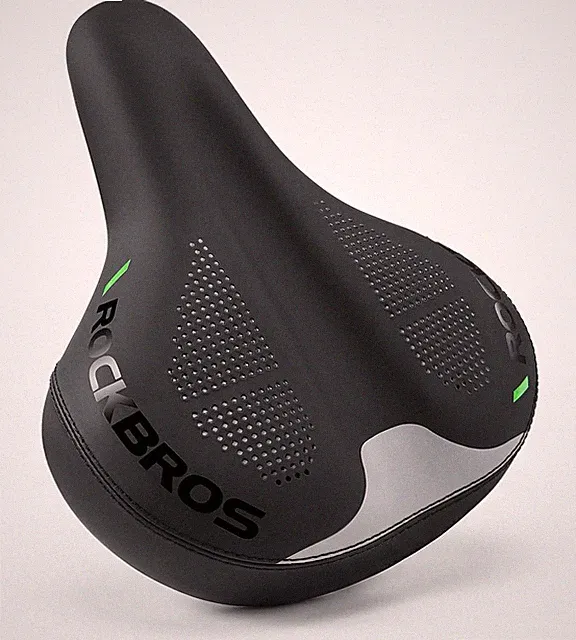 Bike Seat Inflatable Air Cushion Shock Absorbing Comfortable Saddle Universal Fi