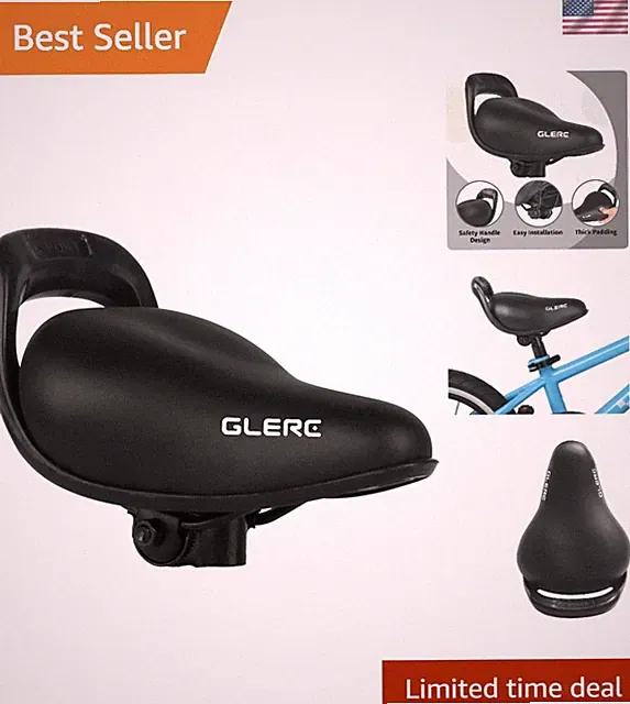 Comfortable and Safe Kids Bike Seat - Waterproof, Thick Padding for 12-20 Inch
