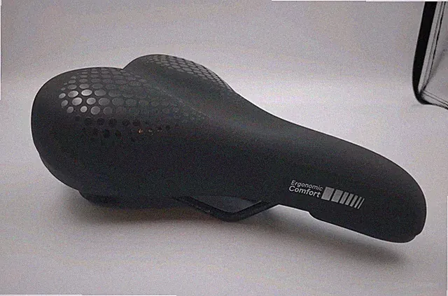 Delta Comfort Memory Foam Saddle Shock-Absorbing Steel Rails Black Preowned