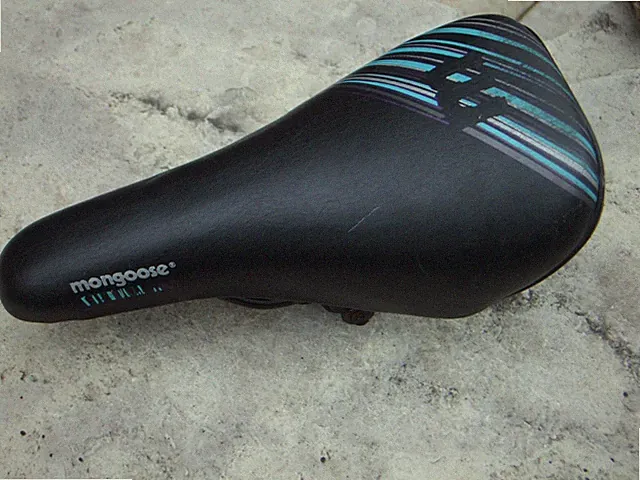 Mongoose Padded Bicycle Seat, Black Polyurethane Foam