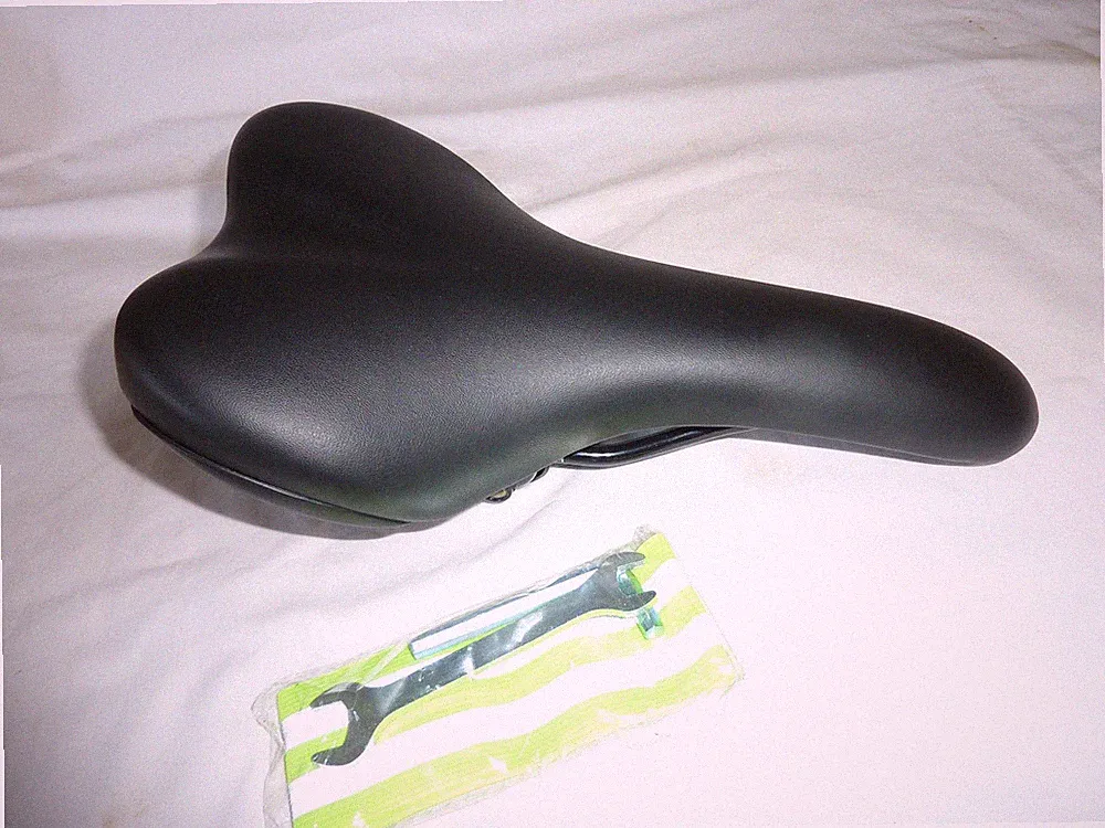 New Velo Black Bicycle Seat Polyurethane Foam Bike Replacement