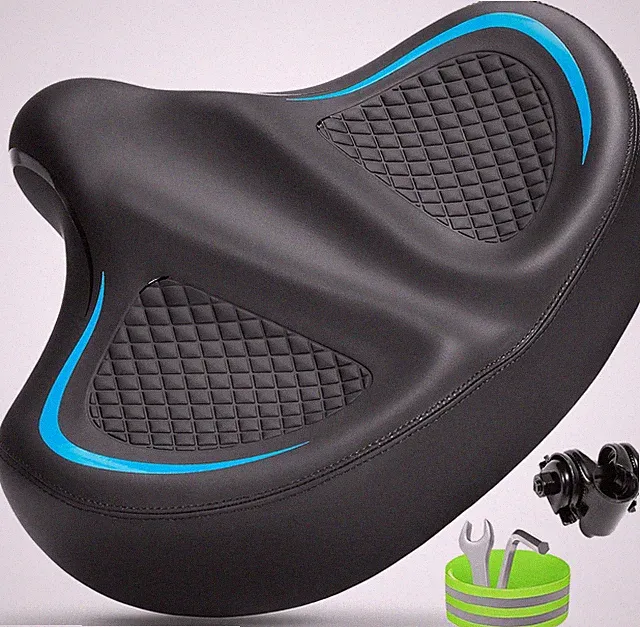 Oversized Bike Seat for Men & Women Comfort Wide, Soft Padded Bicycle Seat, Comf