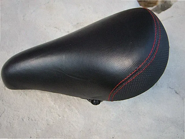 Padded Bicycle Seat/Saddle, Black Polyurethane Foam 9" Long