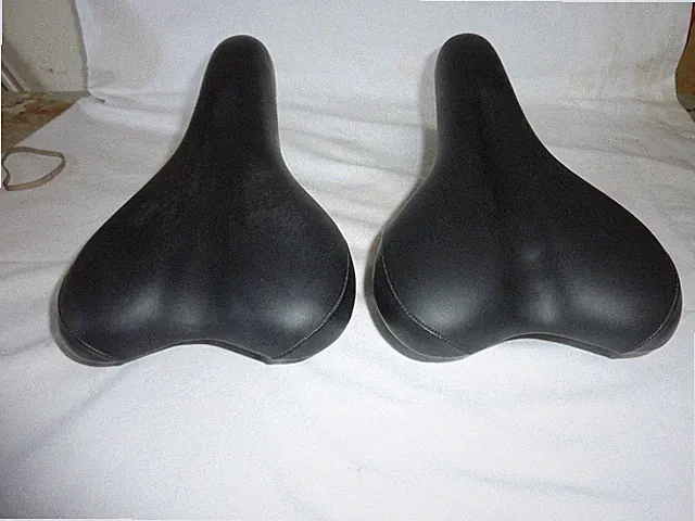 Two New Velo Black Bicycle Seat Polyurethane Foam Bike Replacement
