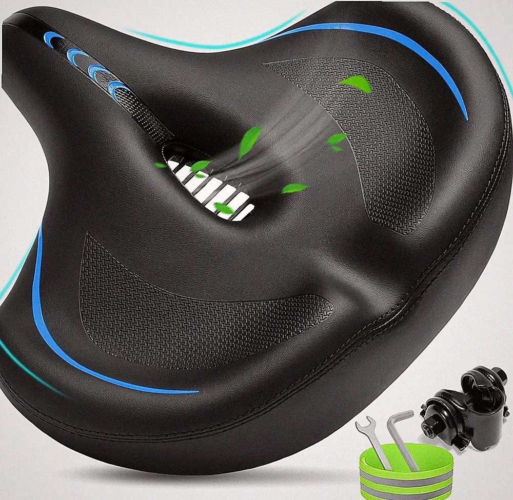 Universal replacement saddle for exercise bikes, cruisers, city bikes and e-bike