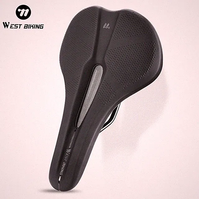 WEST BIKING Bicycle Saddle Hollow Breathable Net Comfort Bike Seat Cushion Pad