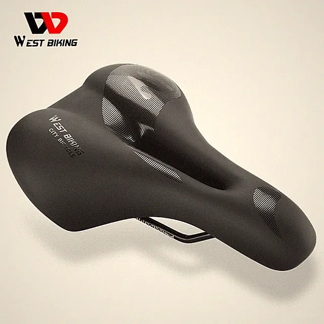 WEST BIKING Bicycle Saddle Thicken Foam Comfort Bike Seat Cushion Cycling Saddle